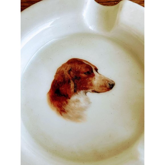 Vintage Germany Porcelain Ashtray Dog - Picture 2 of 7